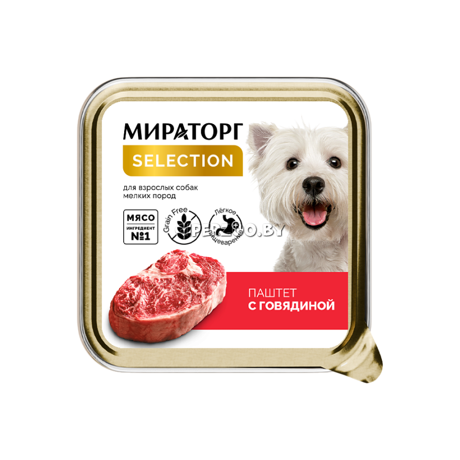 Мираторг Selection Adult Mini паштет (говядина), 100 гр Мираторг Selection Adult Mini паштет (говядина), 100 гр