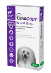 Селафорт для собак 2,6 - 5 кг, 1 х 30мг/0,25мл