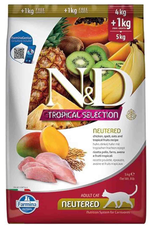 Farmina N&D Tropical Selection Neutered (курица), 5 кг Farmina N&D Tropical Selection Neutered (курица), 5 кг