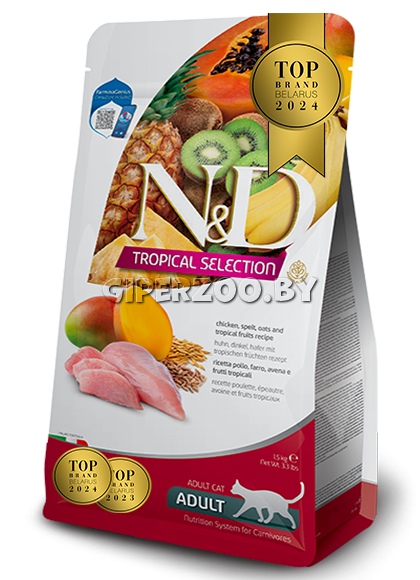Farmina N&D Tropical Selection Adult (курица), 10 кг Farmina N&D Tropical Selection Adult (курица), 10 кг
