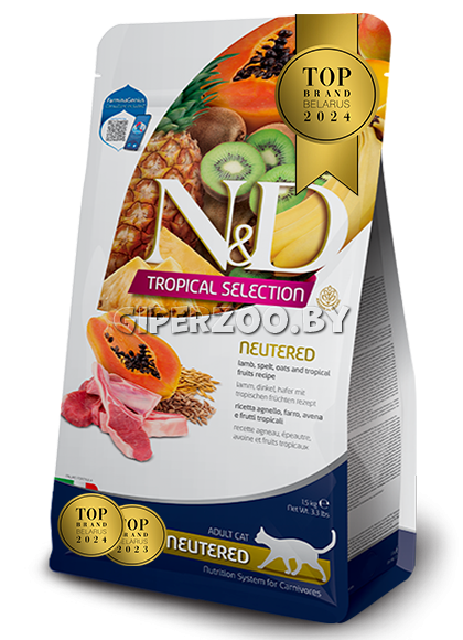 Farmina N&D Tropical Selection Neutered (ягненок), 1,5 кг Farmina N&D Tropical Selection Neutered (ягненок), 1,5 кг