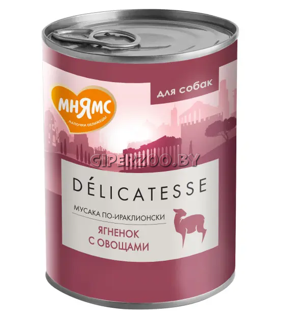 Мнямс Delicatesse паштет (ягненок, овощи), 400 гр Мнямс Delicatesse паштет (ягненок, овощи), 400 гр