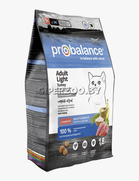 ProBalance Adult Light Turkey (индейка), 1,8 кг