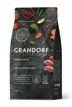 Grandorf Fresh Adult Sterilised (утка, батат), 2 кг Grandorf Fresh Adult Sterilised (утка, батат), 2 кг
