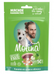 Molina Лакомство для собак Канапе из утки и яблока, 50 гр