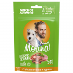 Molina Лакомство для собак Стейк из ягненка и курицы, 50 гр