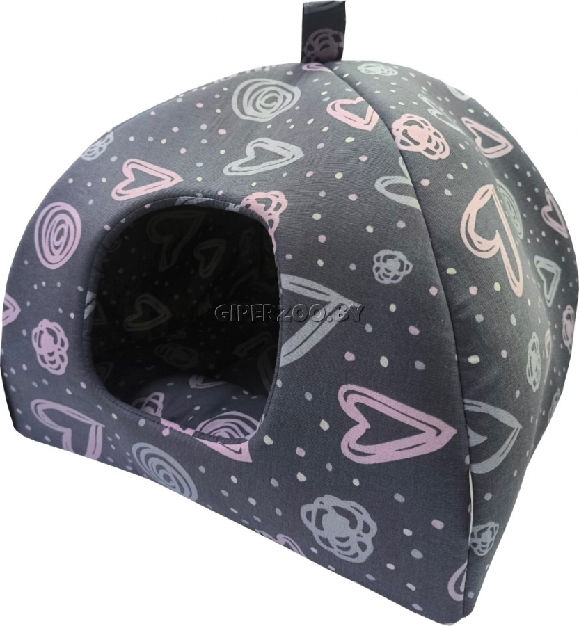 Домик для животных Happy Friends Любящее сердце, 40*40*42 см