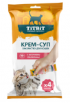 TitBit Крем-суп для кошек с кусочками телятины 10гр х4уп.