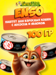 Enso Adult Cat (лосось, яблоко), 100 гр