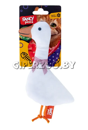 Fancy pets Игрушка Гусь с кошачьей мятой и шуршалкой Fancy pets Игрушка Гусь с кошачьей мятой и шуршалкой
