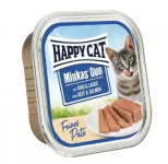 Happy Cat Minkas Duo Паштет (говядина и лосось), 100 гр