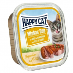 Happy Cat Minkas Duo Паштет (говядина и кролик), 100 гр