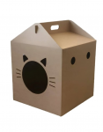Домик из картона Happy Friends Kubik бурый, 35х35х50 см