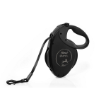 Рулетка Flexi Giant Black Edition черная L, лента 8 м