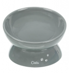 Миска керамическая TRIXIE для кошек XXL, 0,35л/диам.17см, серая