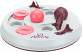 Игрушка развивающая TRIXIE для кошек Flip Board, диам.23см,пластик,серый/античный роз./шалфейный