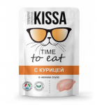 Корм для кошек Kissa с курицей (соус), 75 гр* 28 шт