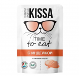 Корм для кошек Kissa с индейкой (соус), 75 гр*28 шт