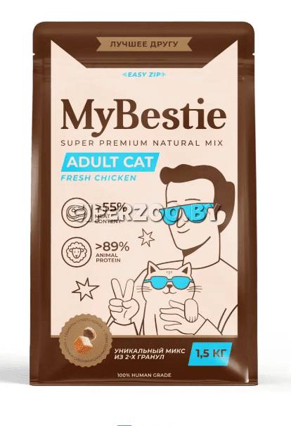 MyBestie Adult Cat (курица), 1,5 кг MyBestie Adult Cat (курица), 1,5 кг