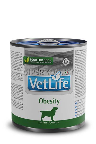 Farmina Vet Life Natural Diet Dog Obesity (паштет), 300 гр Farmina Vet Life Natural Diet Dog Obesity (паштет), 300 гр