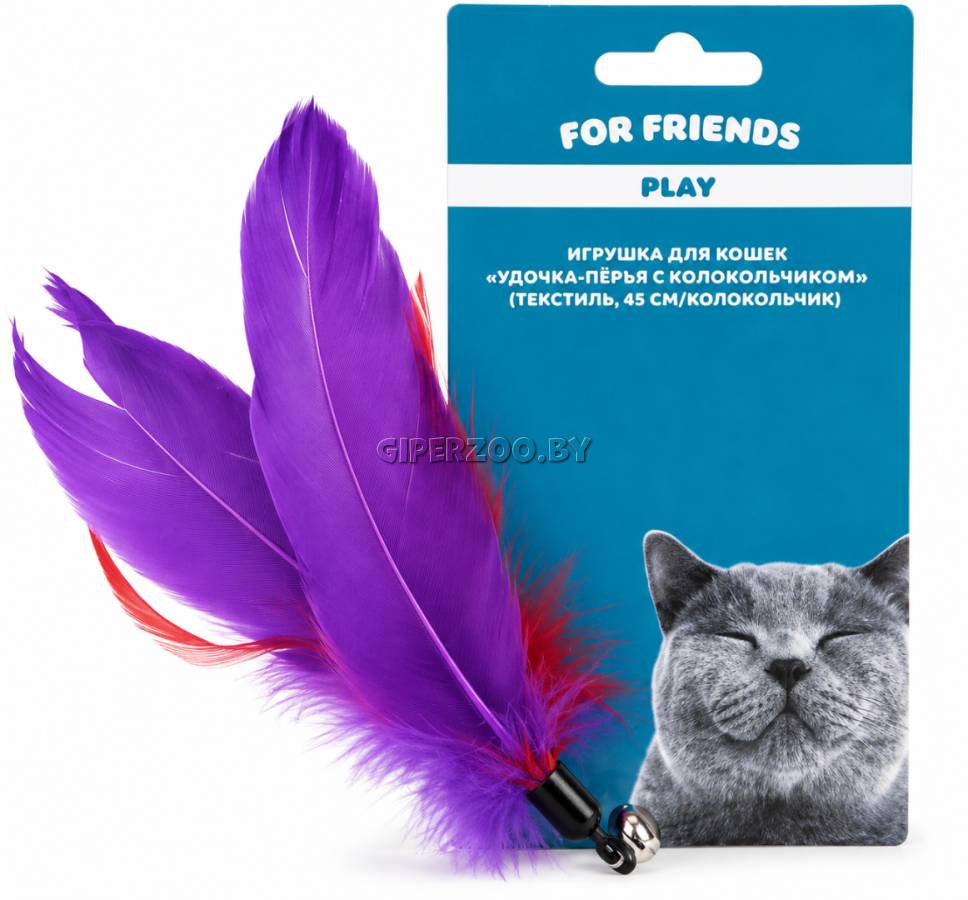 For Friends Игрушка Радужные хвостики с перьями, 15-25 см