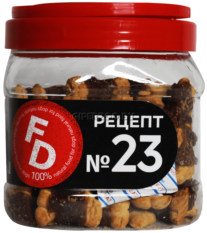 Лакомство для собак For Dogs Рецепт №23 - Утка с хрустящим печеньем, 500 гр Лакомство для собак For Dogs Рецепт №23 - Утка с хрустящим печеньем, 500 гр