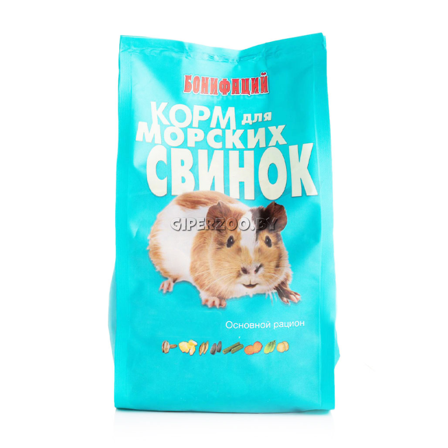 Корм для морских свинок Бонифаций Основной Рацион, 1 кг | Интернет магазин  ГиперЗоо