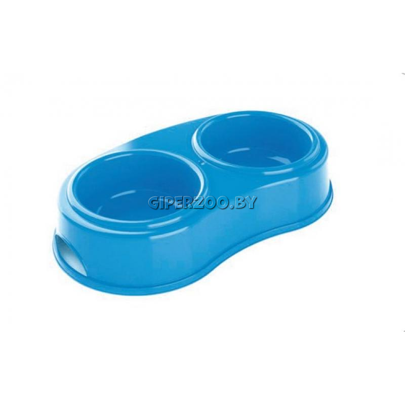 Миска двойная собачья Georplast  35x19x7 with anti-slide Миска двойная собачья Georplast  35x19x7 with anti-slide