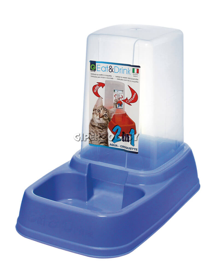 Поилка-кормушка Georplast круглая пластиковая универсальная, 3,7 л Поилка-кормушка Georplast круглая пластиковая универсальная, 3,7 л