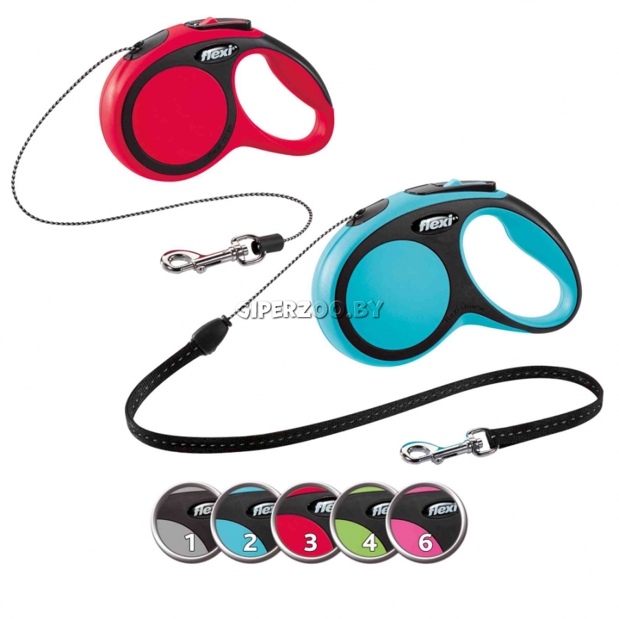 Рулетка Flexi New Comfort салатовая M, трос 8 м Рулетка Flexi New Comfort салатовая M, трос 8 м