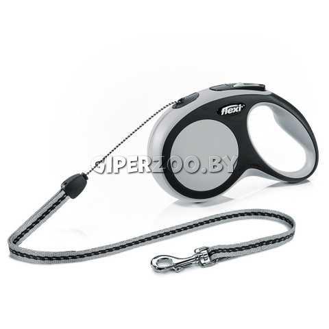 Рулетка Flexi New Comfort серая S, трос 8 м Рулетка Flexi New Comfort серая S, трос 8 м