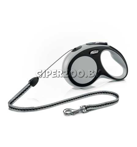 Рулетка Flexi New Comfort серая S, трос 8 м Рулетка Flexi New Comfort серая S, трос 8 м
