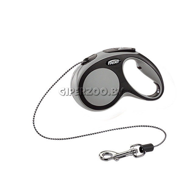 Рулетка Flexi New Comfort серая S, трос 8 м Рулетка Flexi New Comfort серая S, трос 8 м