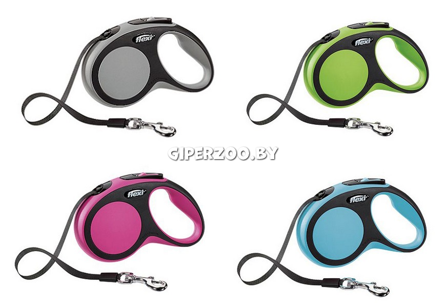 Рулетка Flexi New Comfort салатовая XS, лента 3 м Рулетка Flexi New Comfort салатовая XS, лента 3 м