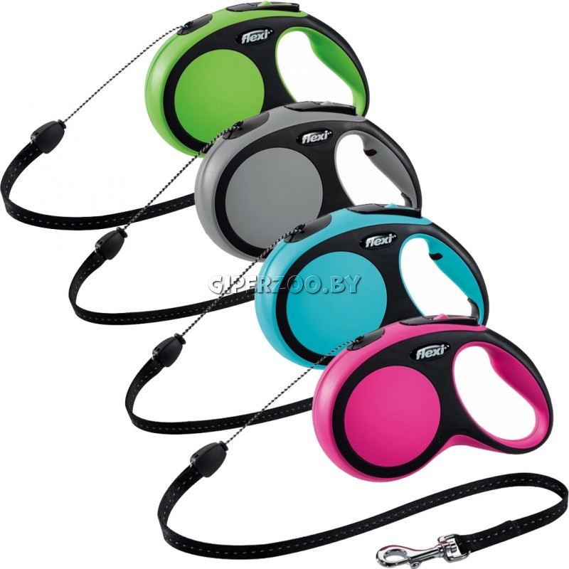 Рулетка Flexi New Comfort серая XS, трос 3 м Рулетка Flexi New Comfort серая XS, трос 3 м