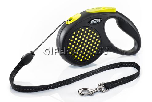 Рулетка Flexi Design желтая M, трос 5 м Рулетка Flexi Design желтая M, трос 5 м