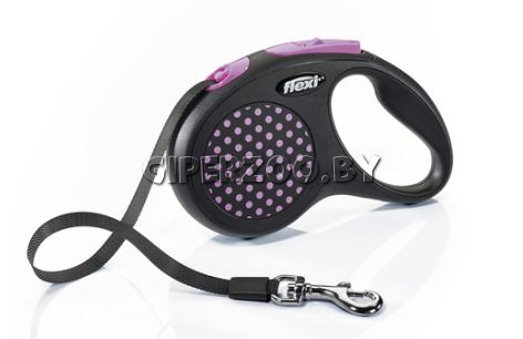 Рулетка Flexi Design розовая S, лента 5 м Рулетка Flexi Design розовая S, лента 5 м