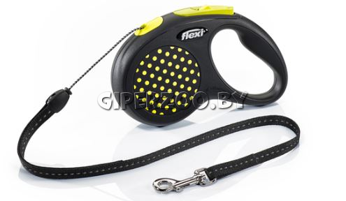 Рулетка Flexi Design желтая S, трос 5 м Рулетка Flexi Design желтая S, трос 5 м