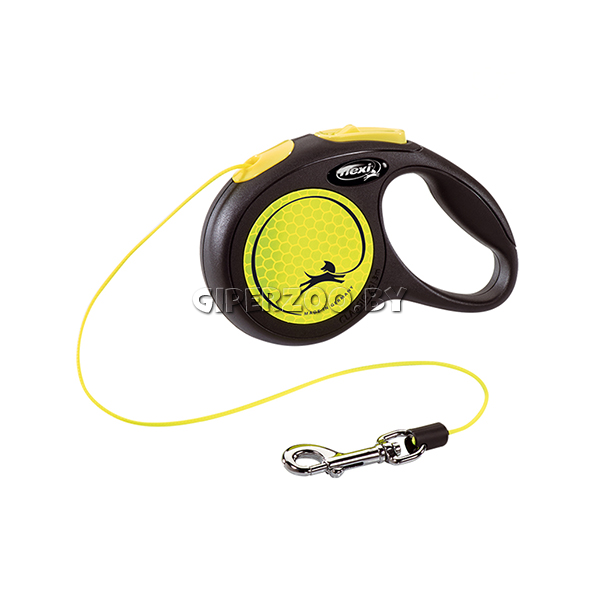 Рулетка Flexi New Classic Neon XS, трос 3 метра Рулетка Flexi New Classic Neon XS, трос 3 метра
