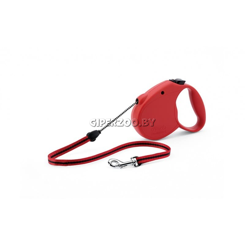 Рулетка Flexi Standart красная M, трос 5 м Рулетка Flexi Standart красная M, трос 5 м