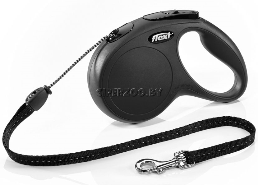 Рулетка Flexi Standart черная M, трос 5 м Рулетка Flexi Standart черная M, трос 5 м