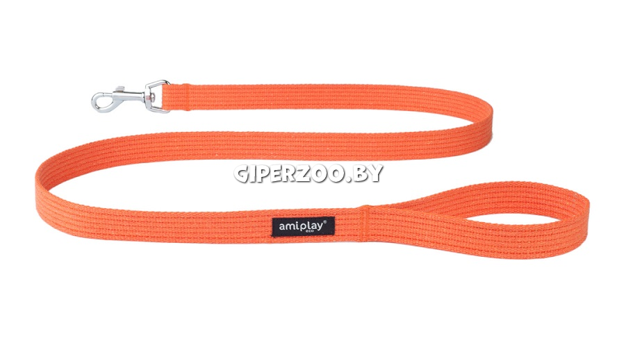 Поводок Amiplay Cotton оранжевый S, 1,4 м Поводок Amiplay Cotton оранжевый S, 1,4 м