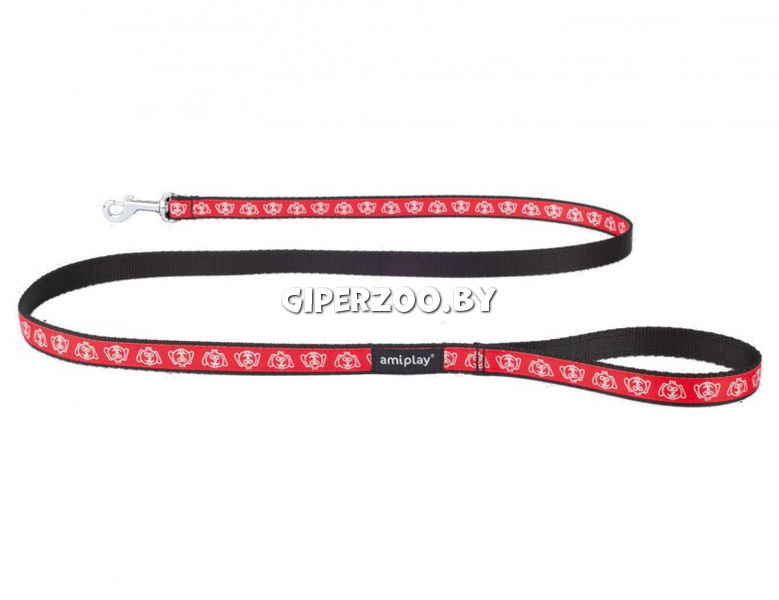 Поводок Amiplay Joy красный L, 1,5 м Поводок Amiplay Joy красный L, 1,5 м