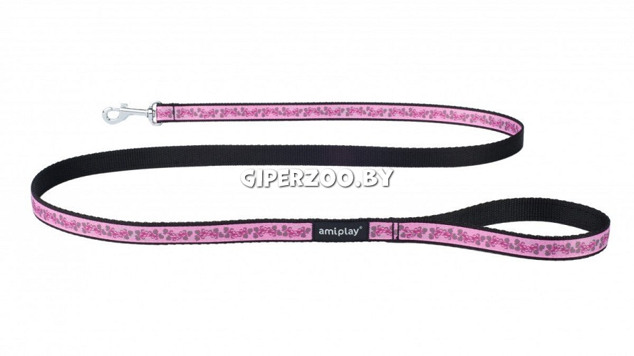 Поводок Amiplay Joy розовый S, 1,5 м Поводок Amiplay Joy розовый S, 1,5 м