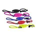 Поводок Rogz Rope с полуудавкой розовый M, 1,8 м