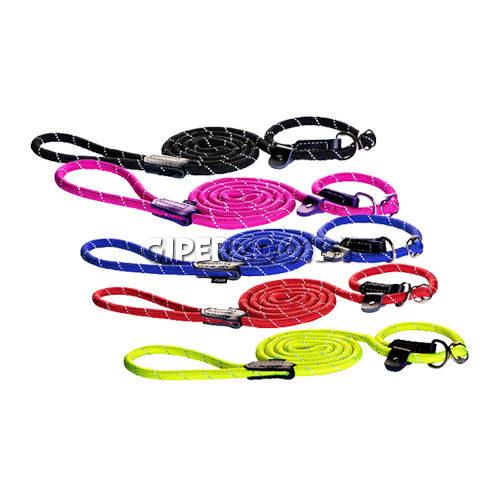 Поводок Rogz Rope с полуудавкой красный M, 1,8 м Поводок Rogz Rope с полуудавкой красный M, 1,8 м