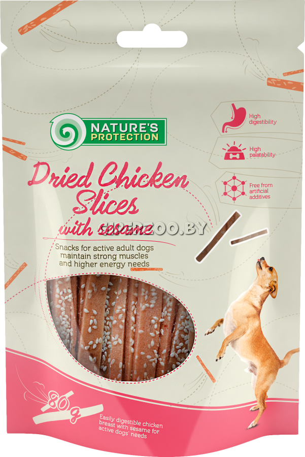 Nature's Protection лакомство для собак куриные палочки с кунжутом Nature's Protection лакомство для собак куриные палочки с кунжутом