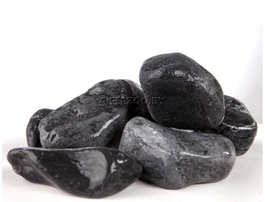 Галька мраморная Nero Carbone фр.25-40 мм,  2 кг Галька мраморная Nero Carbone фр.25-40 мм,  2 кг
