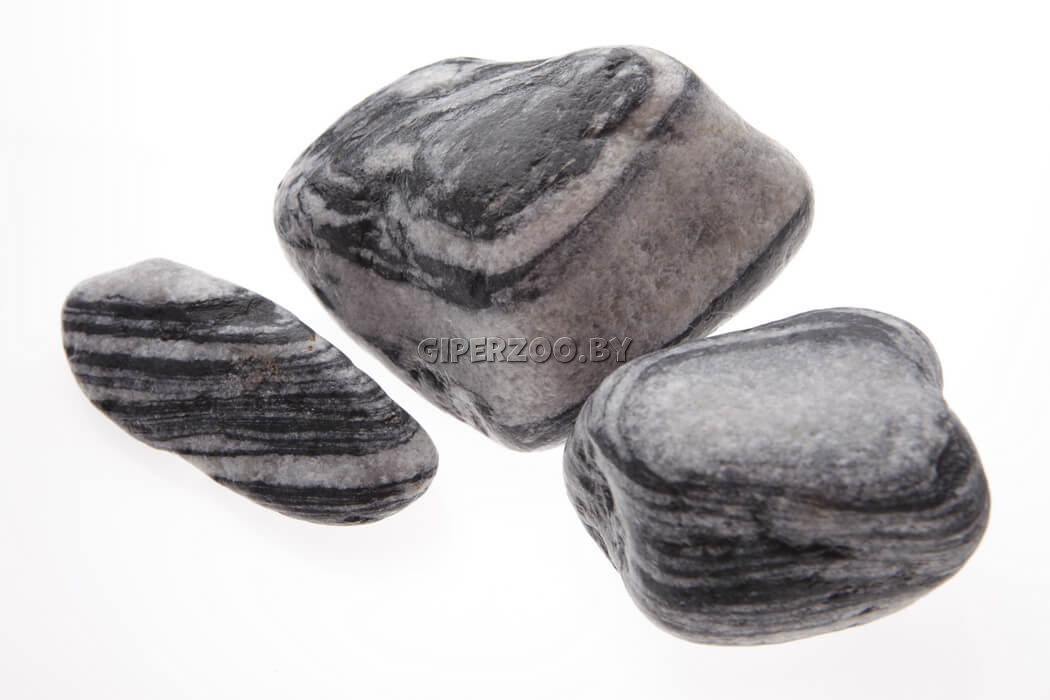 Галька мраморная Black Angel фр. 50-100 мм, 3 кг Галька мраморная Black Angel фр. 50-100 мм, 3 кг