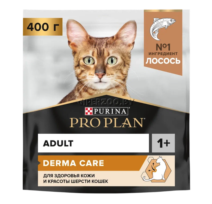 Pro Plan Adult Derma Care (лосось), 400 гр